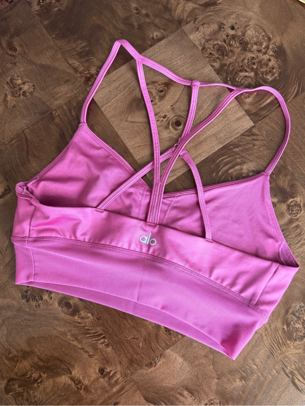 Alo Hot Pink Sports Bra M - Picture 2 of 3